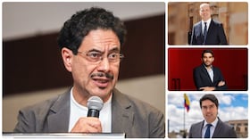 Iván Cepeda, Marcos Daniel Pineda, Hernán Cadavid, y Juan Caicedo.