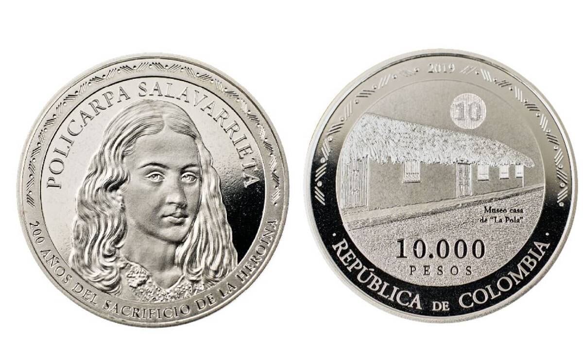 Moneda Policarpa Salavarrieta
