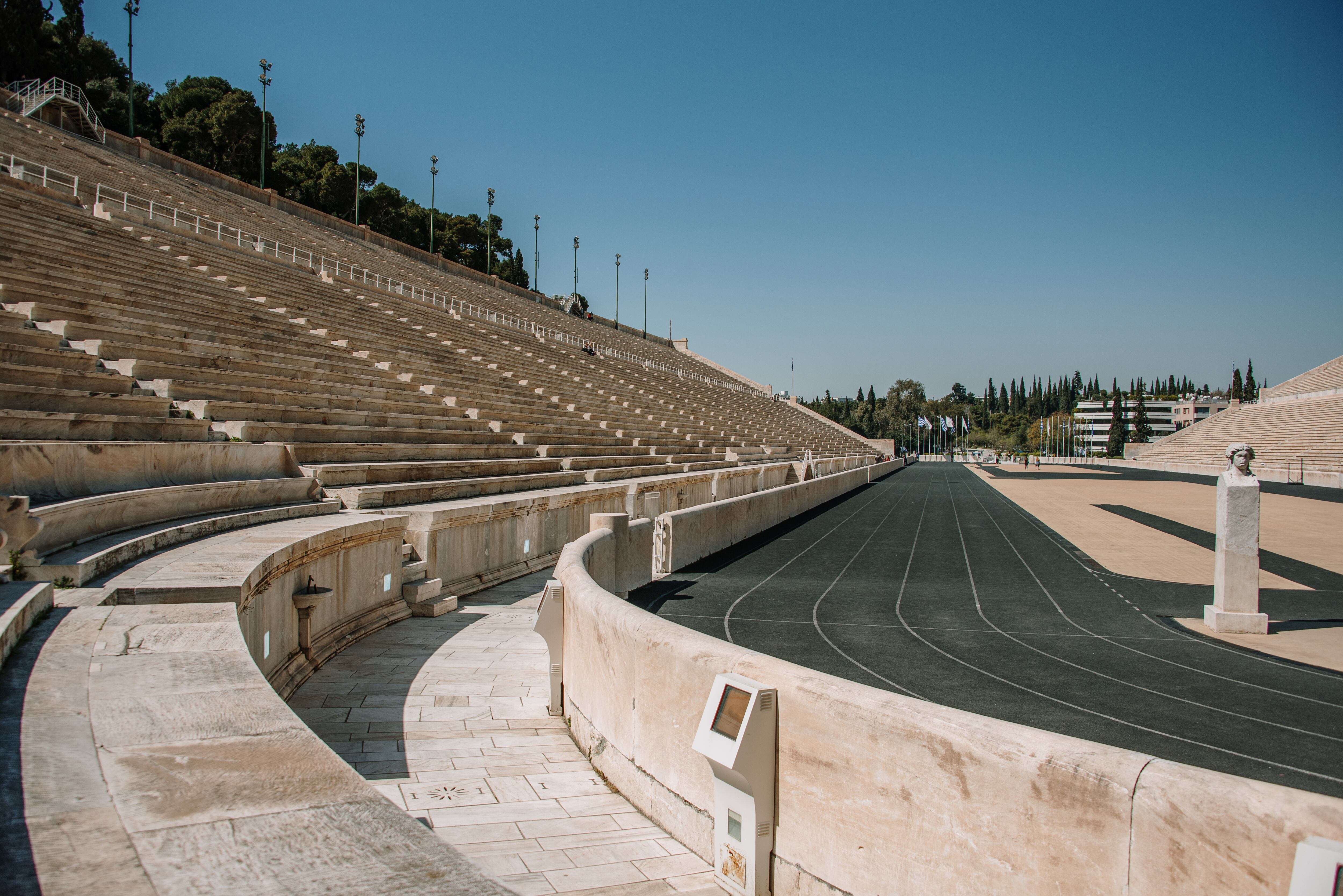 El estadio Panatenaico de Kallimarmaro en Atenas, Grecia.