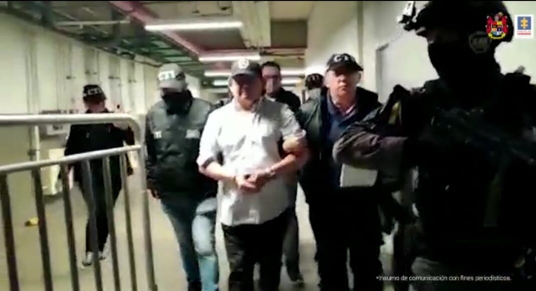 Alias Monoleche estaba gozando de un concierto de música popular en Bogotá cuando fue capturado.