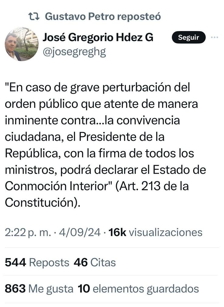 Este fue el mensaje que compartió el presidente.