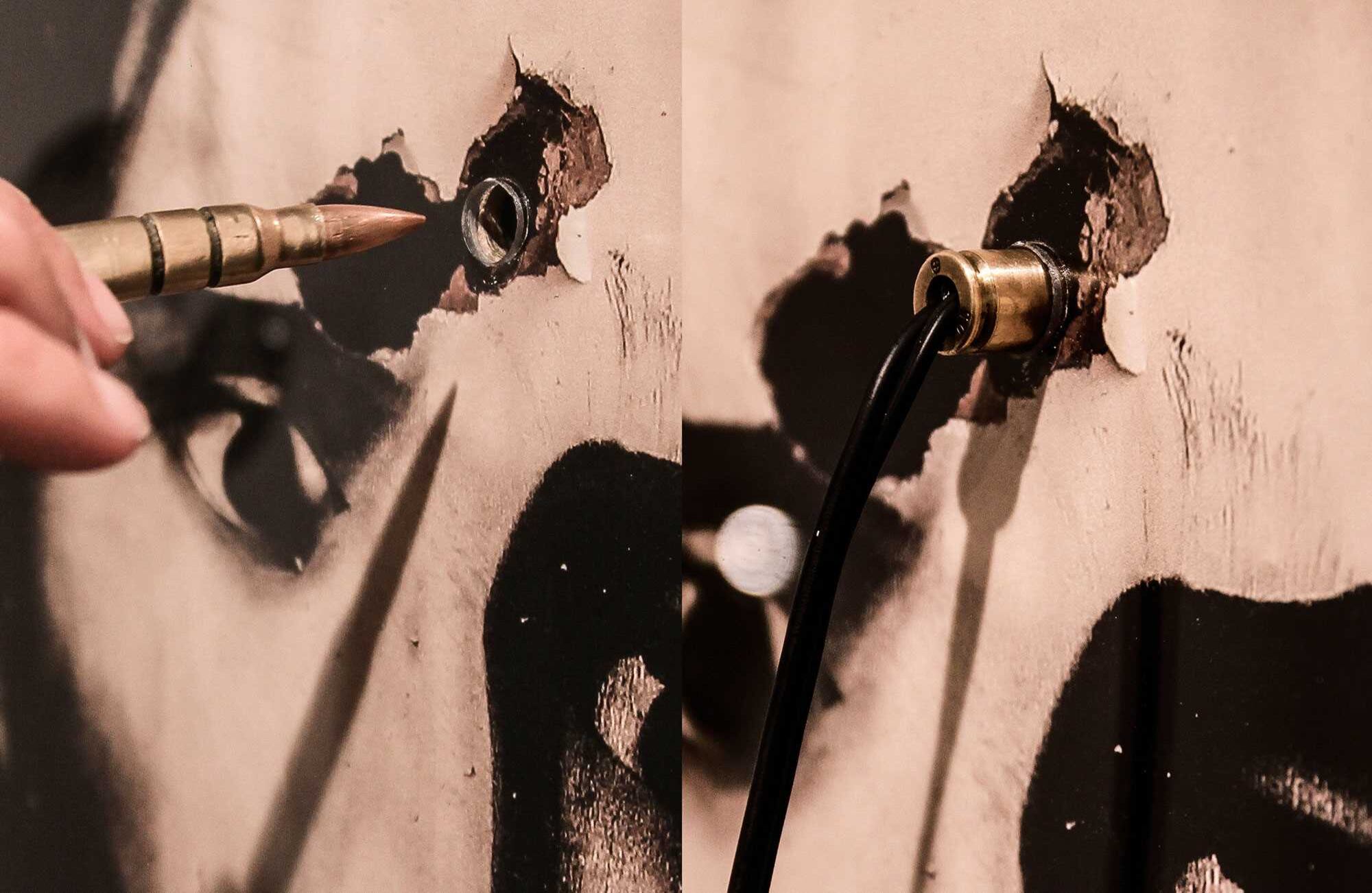 Obra de Julián Santana presente en la muestra. 