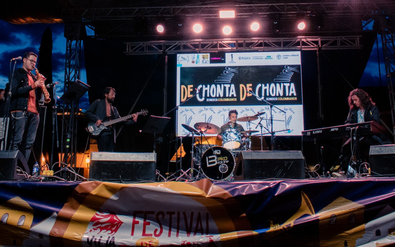Presentación de la agrupación De Chonta en el 13° Festival Internacional Jazz.