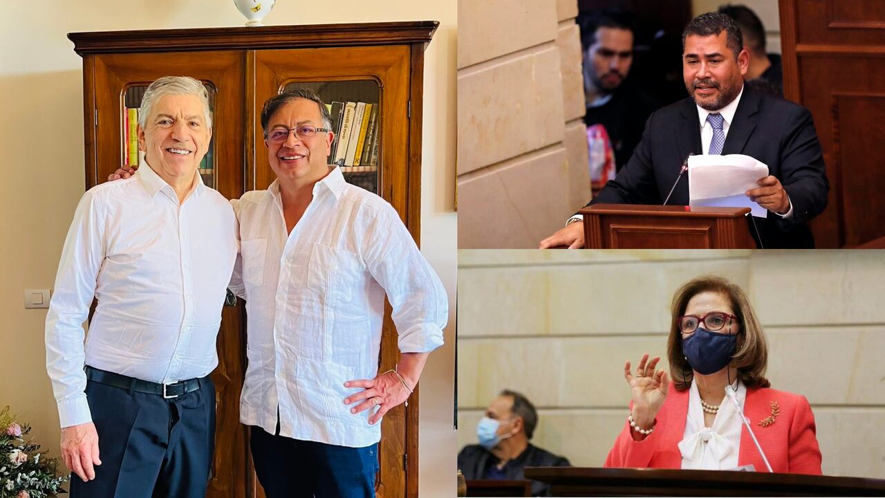 Collage con fotos de: Twitter @Partido Liberal/Semana/Twitter @charoguerra.