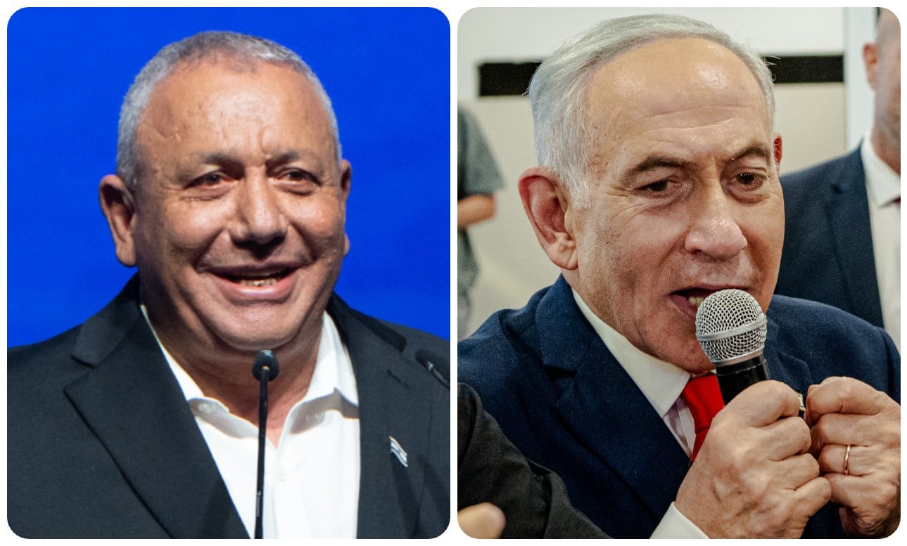 Gadi Eisenkot y Benjamin Netanyahu