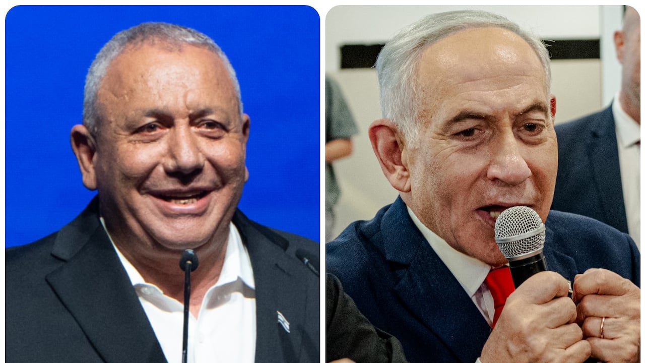 Gadi Eisenkot y Benjamin Netanyahu.