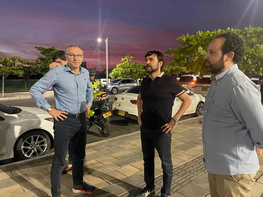 Stefano Domenicali, presidente de la Fórmula 1 en Barranquilla.
