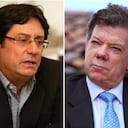 El exvicepresidente Francisco Santos y el presidente de la República, Juan Manuel Santos.