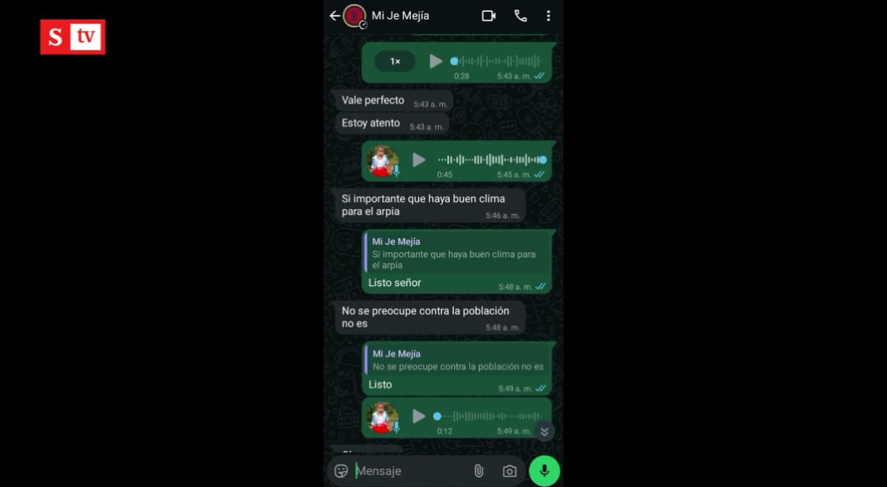 Chat entre el general Federico Mejía y Joselito, quien se armó en el Cauca para combatir a las disidencias de las Farc, en lo que sería un resurgir de grupos paramilitares.