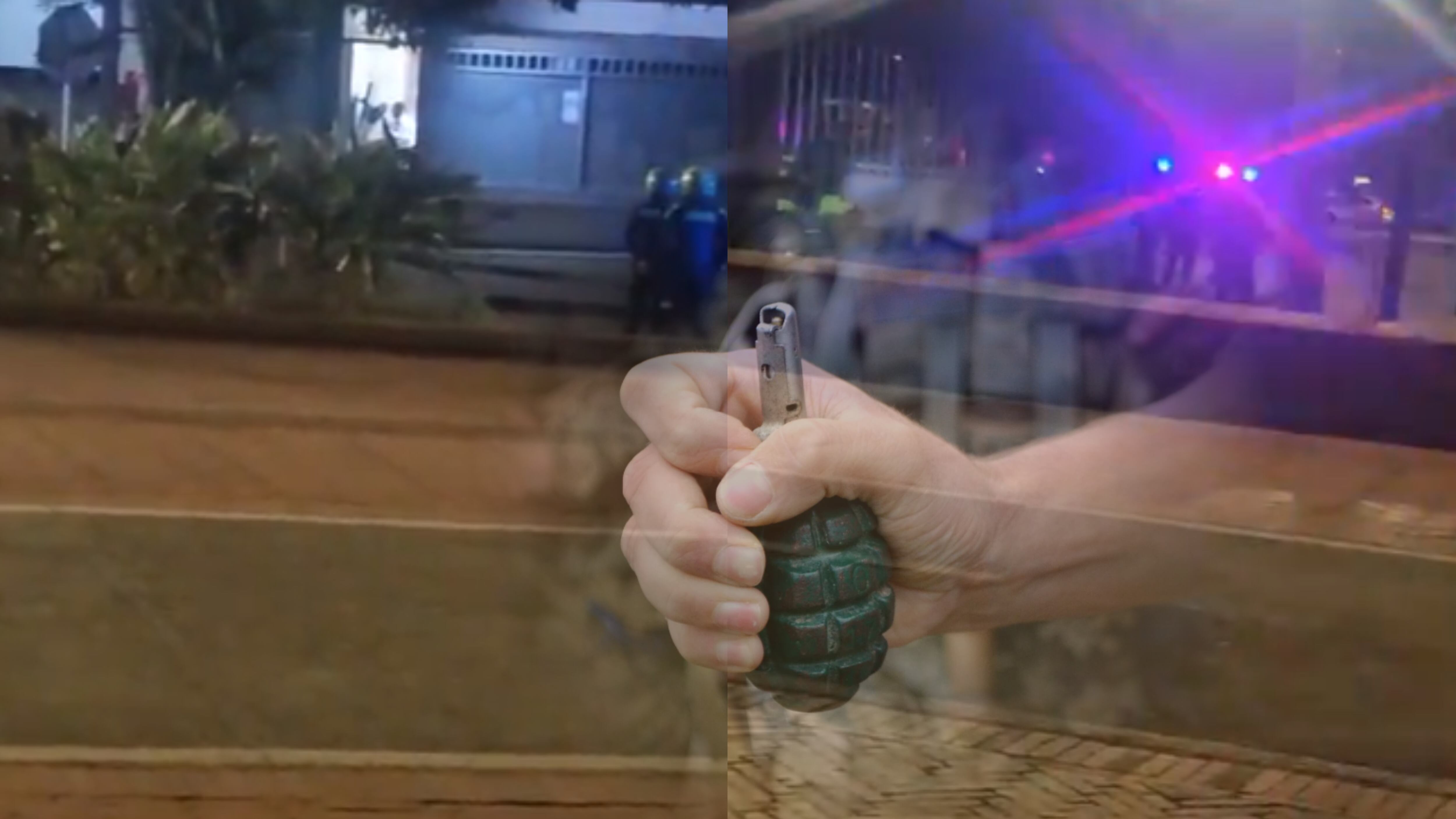 Atentado con granada en Cali contra camioneta del director regional del Inpec: no hubo heridos.