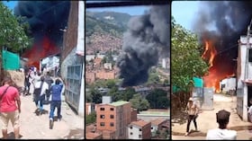 Un incendio estructural generó tensión en Medellín y obligó a desplegar un amplio operativo de emergencia.