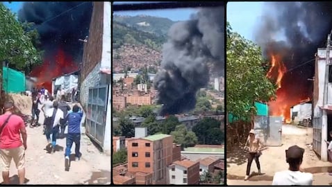 Un incendio estructural generó tensión en Medellín y obligó a desplegar un amplio operativo de emergencia.