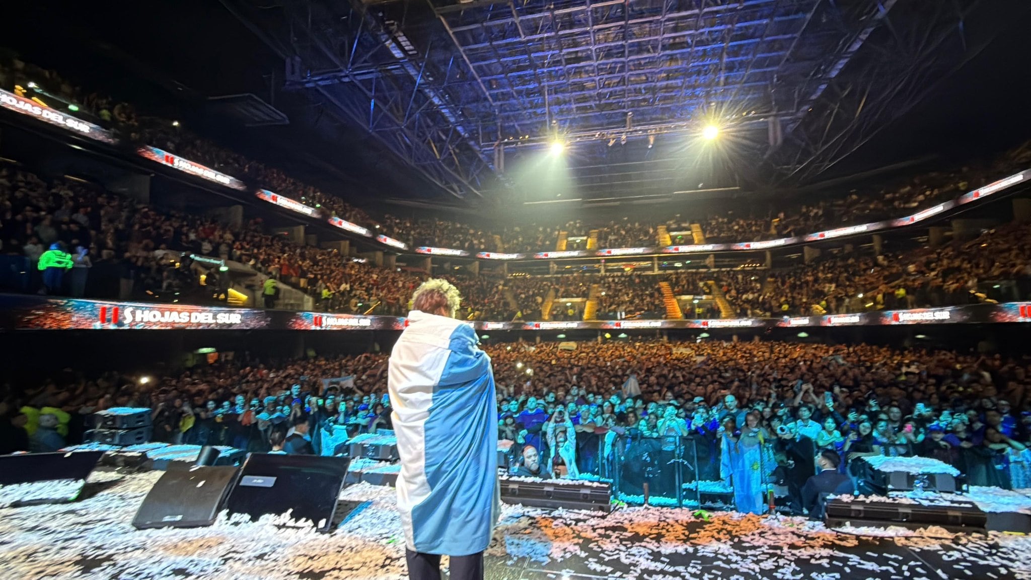 Javier Milei tras terminar su presentación