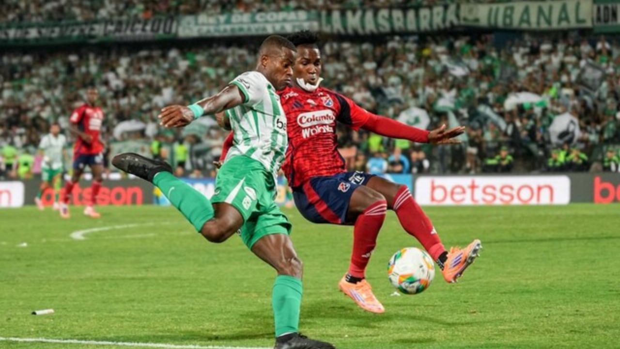 Atlético Nacional vs. Independiente Medellín, por la final de la Copa BetPlay 2025.