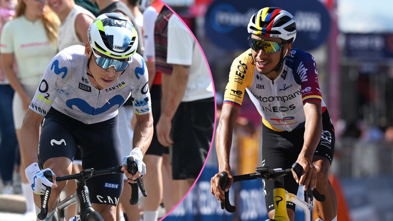 Einer Rubio y Egan Bernal. El del Movistar Team fue protagonista de la etapa 17