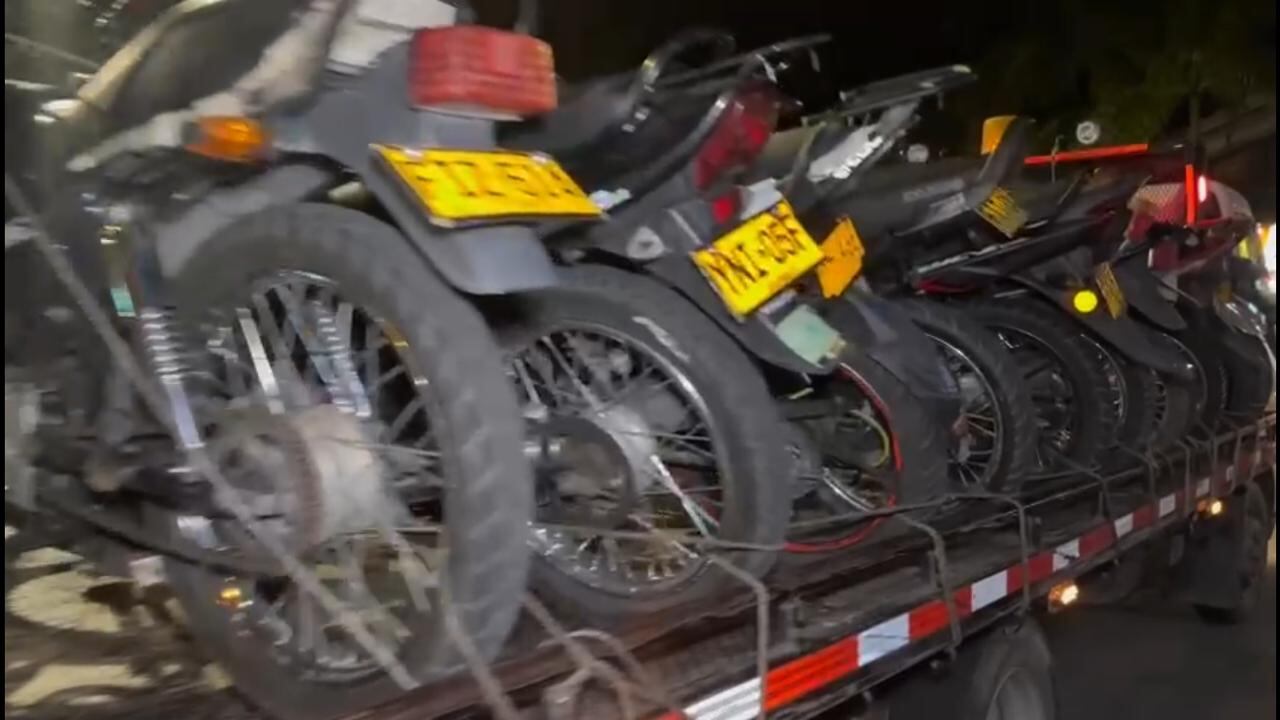 Operativo contra piques ilegales en Bucaramanga.