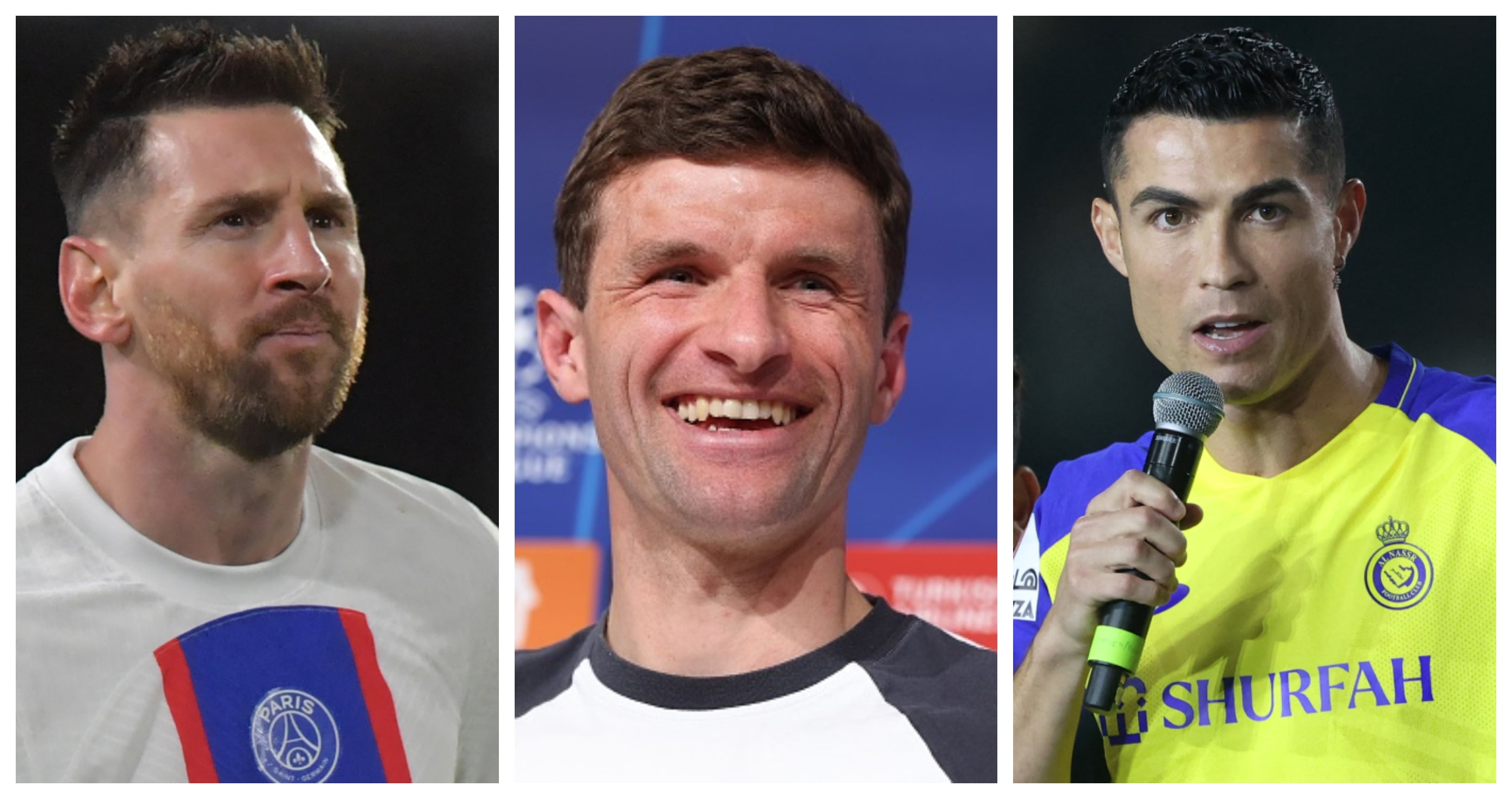 Müller realizó 'pasada' comparación entre Messi y Cristiano Ronaldo.