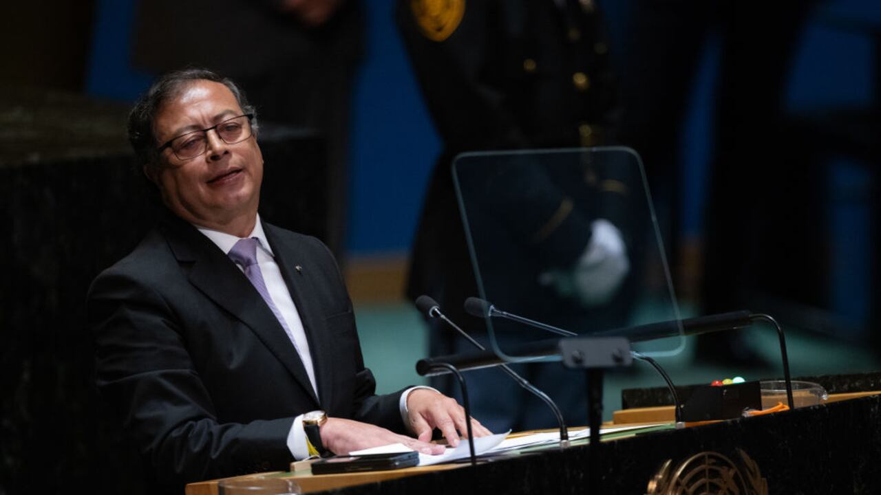 El presidente, Gustavo Petro Urrego, el 19 de septiembre de 2023 en Nueva York (Estados Unidos) (Photo by Adam Gray/Getty Images)