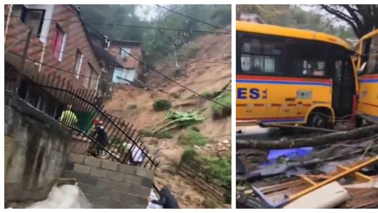 Una grave emergencia por las lluvias atienden las autoridades en Sabaneta, Antioquia. La vereda San Isidro, la más afectada.