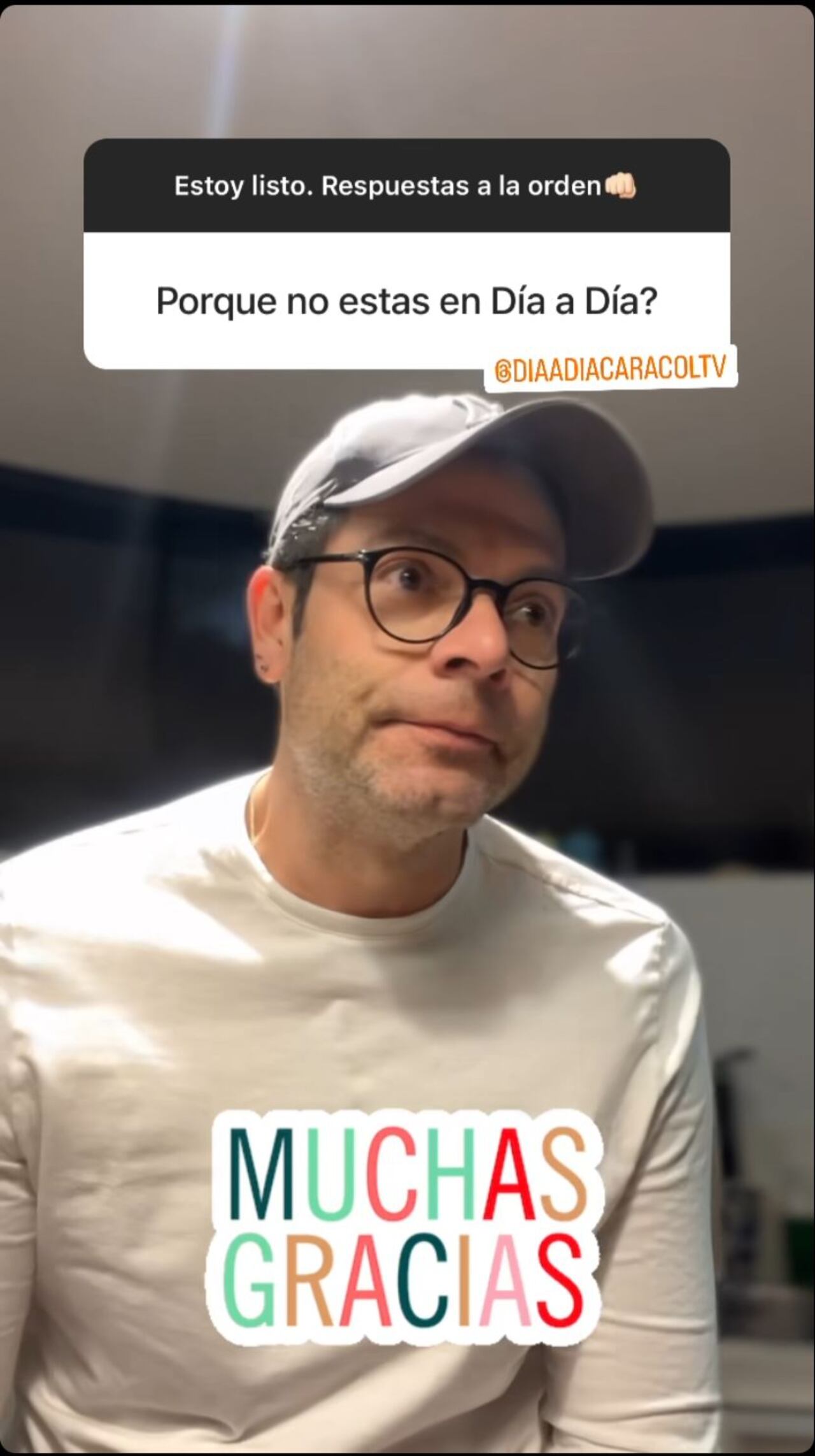 El presentador habló de su salud.