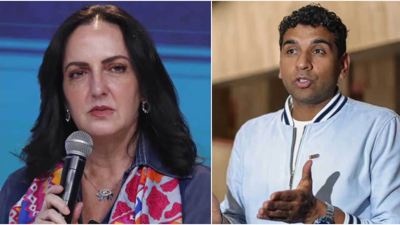 Los congresistas María Fernanda Cabal y David Racero.