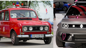 El famoso Renault 4 prepara su regreso con una versión eléctrica; acá se puede apreciar un viejo modelo con un concepto que fue presentado hace algunos años por la marca francesa.