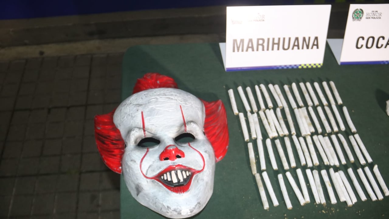 Esta era la máscara que usaba alias El Flaco para evadir a las autoridades.