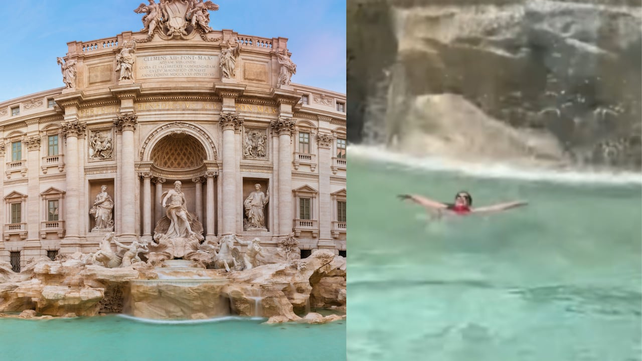 Esta sería la multa que tendría que pagar la mujer que nadó en la Fontana di Trevi.
