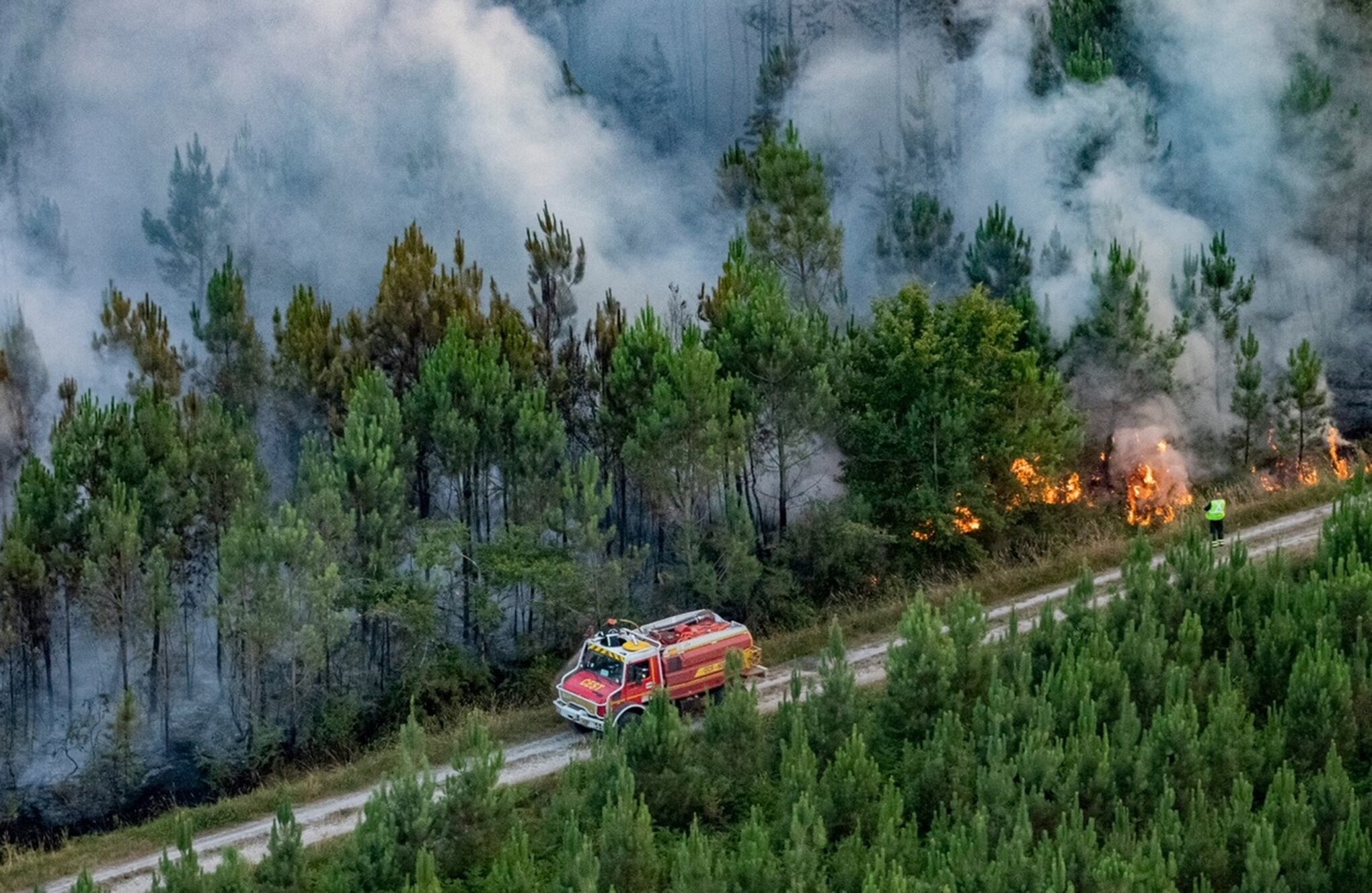 En imágenes: Incendios en el suroeste de Francia