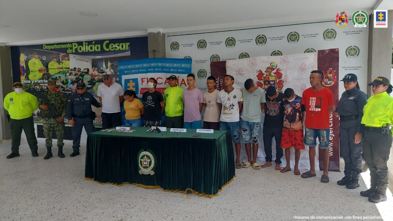 Ninguno de los capturados aceptó los cargos imputados por la Fiscalía