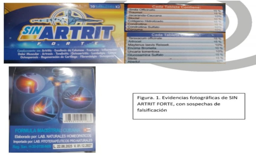 Invima advierte por la venta de los productos fraudulentos S-ARTRIT y SIN-ARTRIT.