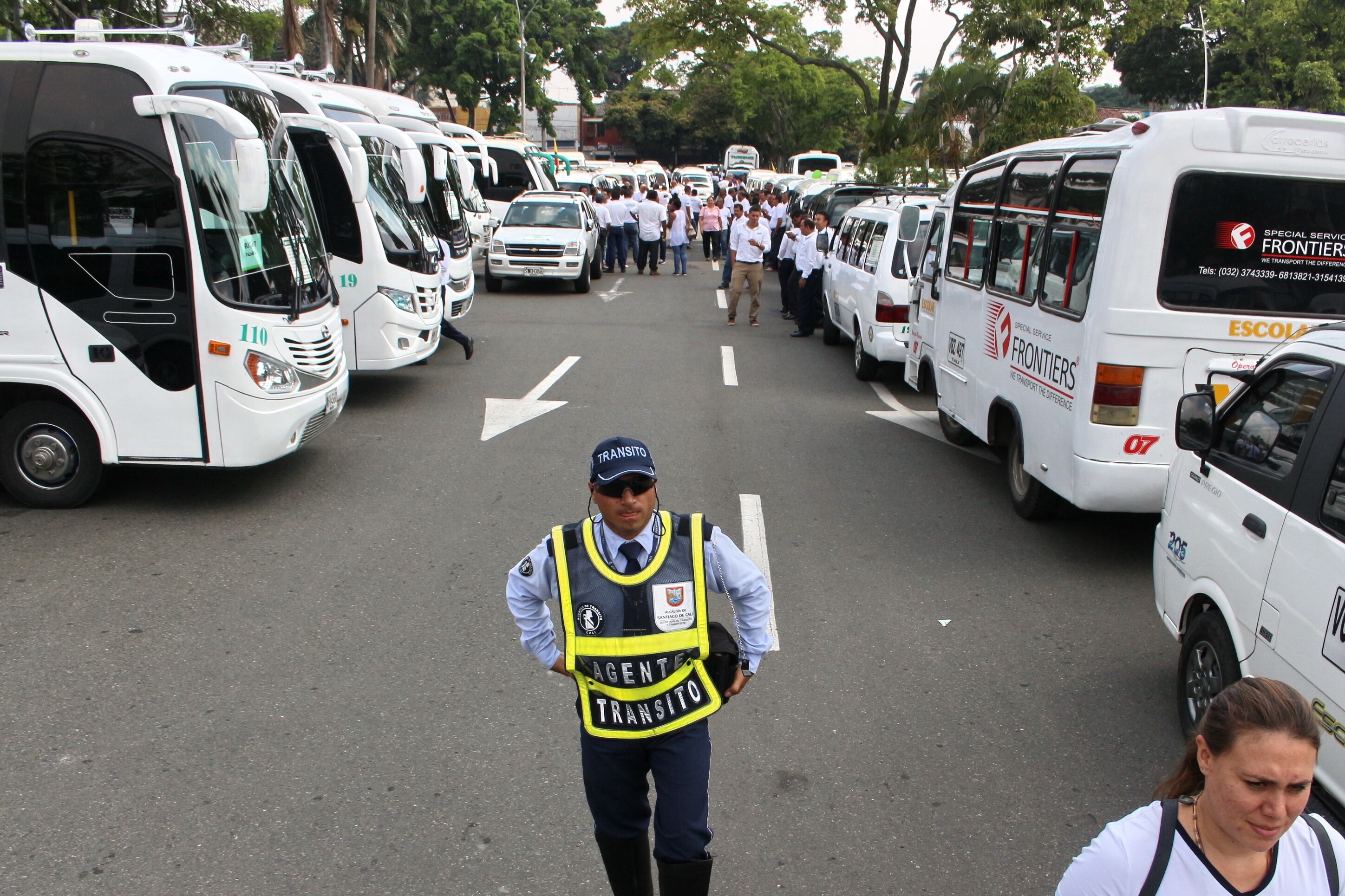 3619 vehículos  con capacidad de hasta 5 pasajeros prestan el servicio de transporte especial en Cali, es decir que están cobijados por la medida de pico y placa