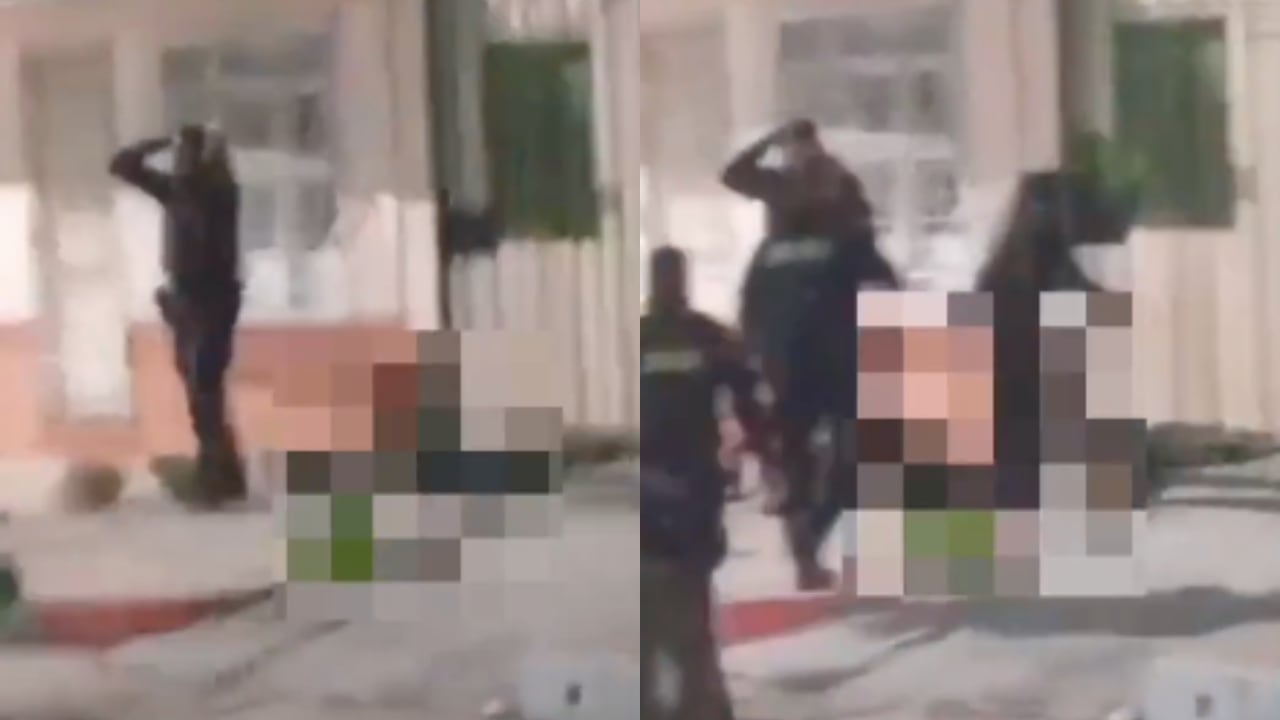 Minutos después del accidente en Barranquilla.