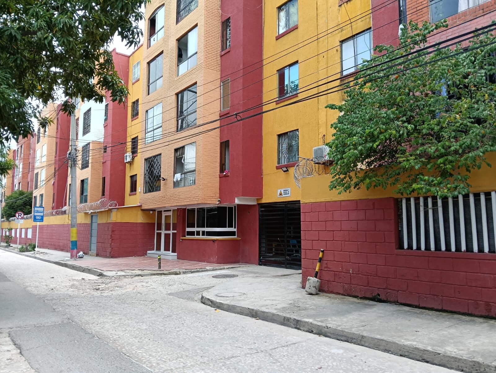 Sitio donde se registró el feminicidio en Barranquilla.