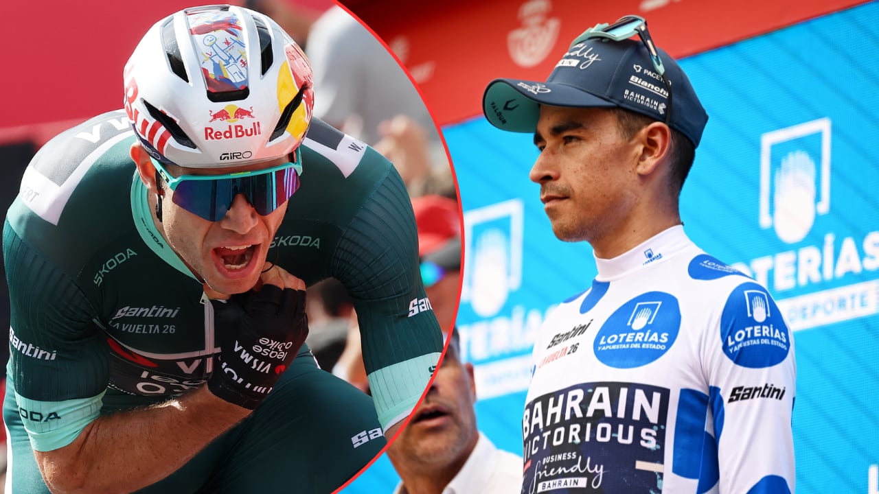 Santiago Buitrago defiende la clasificación de la montaña contra Wout van Aert en La Vuelta a España 2026