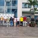 Los capturados fueron dejados a disposición de la Fiscalía General de la Nación.