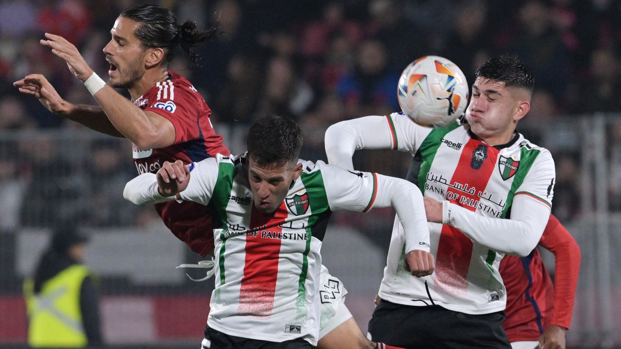 Palestino vs Independiente Medellín - partido de ida octavos de final - Copa Sudamericana.