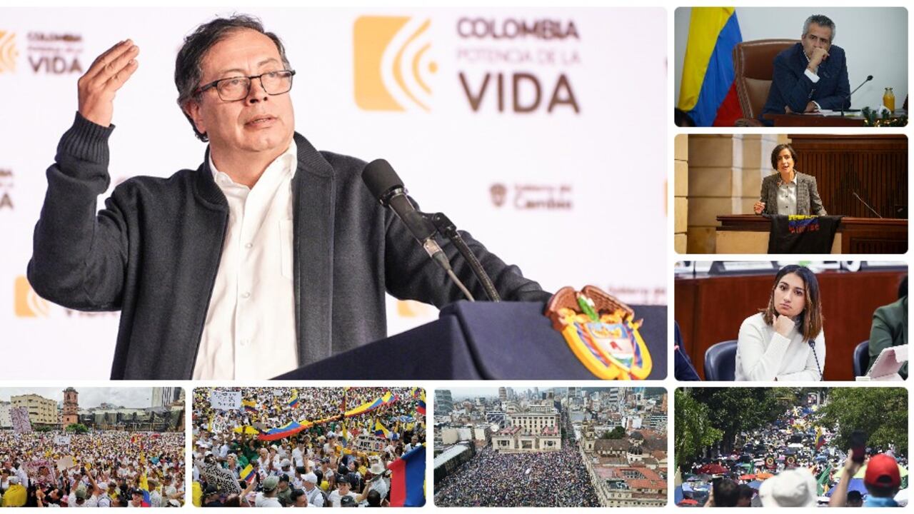 Aunque miles de ciudadanos salieron a las calles de diferentes ciudades, el presidente Petro dijo que las marchas "fueron débiles".