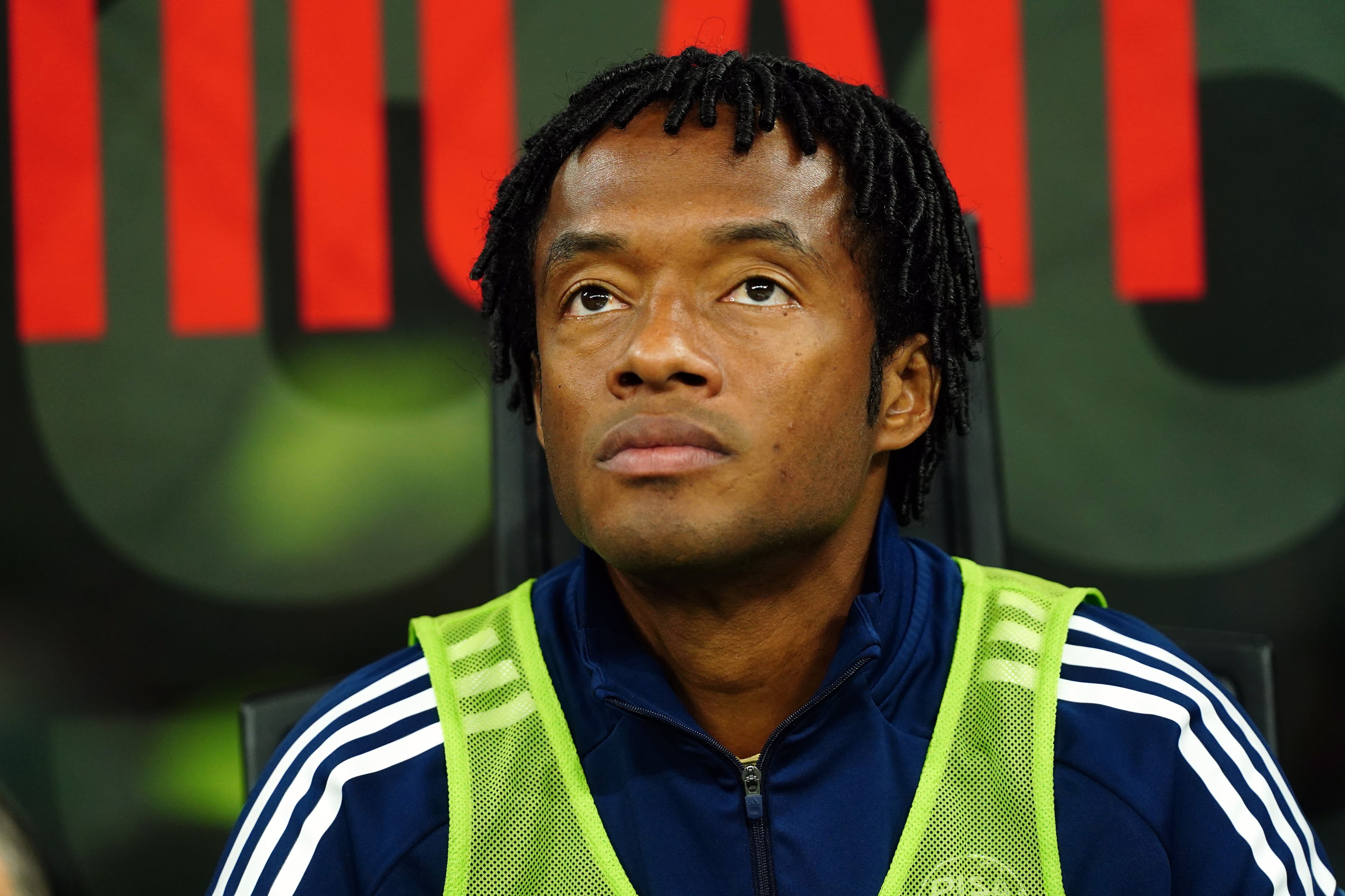MILAN, ITALY - OCTOBER 24:  Juan Cuadrado of Pisa SC looks during the Serie A match between AC Milan and Pisa SC at Giuseppe Meazza Stadium on October 24, 2025 in Milan, Italy. (Photo by Pier Marco Tacca/Getty Images)