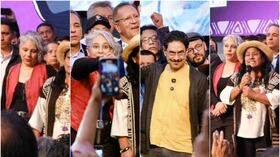 María José Pizarro, durante el acto de campaña de Iván Cepeda y Aida Quilcué, el 11 de marzo de 2026, en Bogotá