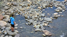 Rio Pance Cali. Directora del Ideam, Ghisliane Echeverry, alerta sobre posibles desabastecimiento y restricción de agua en el país a causa de la intensificación del Fenómeno de El Niño entre los meses de diciembre, enero y febrero.