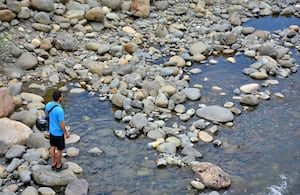 Rio Pance Cali. Directora del Ideam, Ghisliane Echeverry, alerta sobre posibles desabastecimiento y restricción de agua en el país a causa de la intensificación del Fenómeno de El Niño entre los meses de diciembre, enero y febrero.