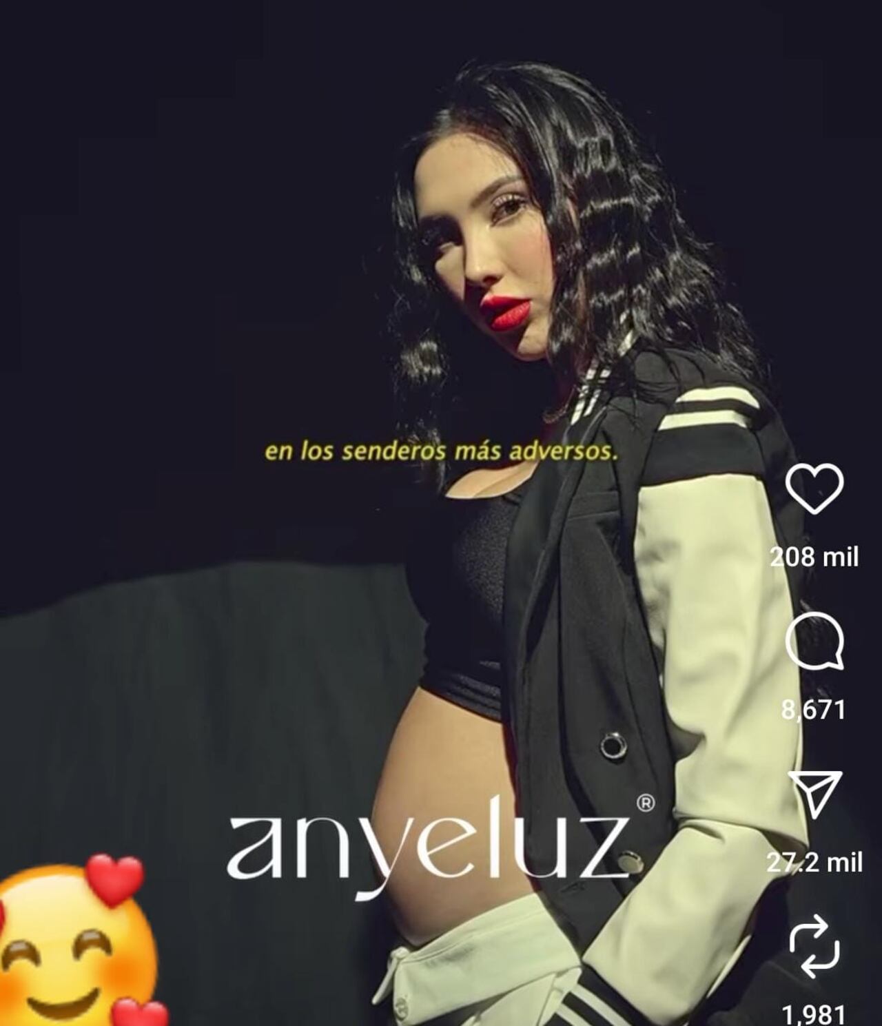 Aida Victoria Merlano  sorprendió a sus seguidores al anunciar que está embarazada de su pareja Juan David Tejada.