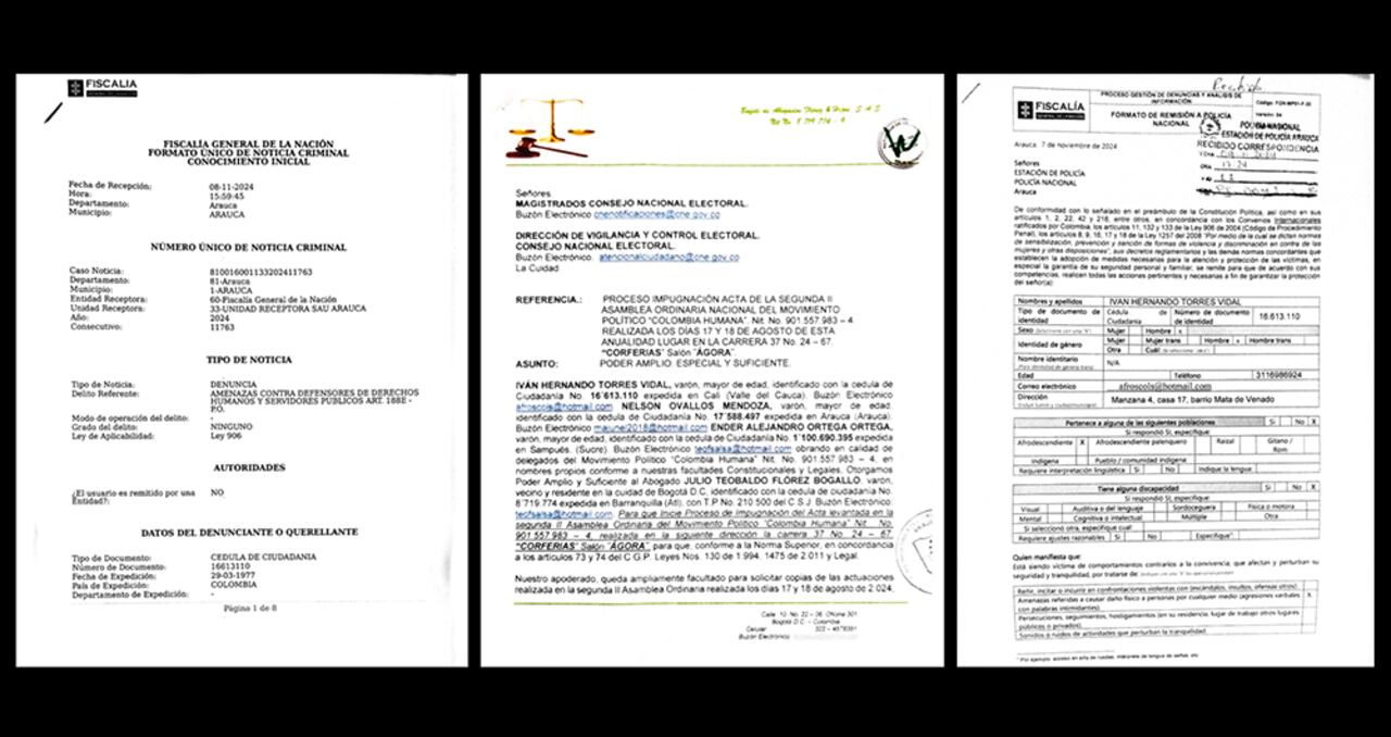 El líder social asegura que dos hombres lo abordaron para amenazarlo de muerte si no retiraba la impugnación contra el partido.