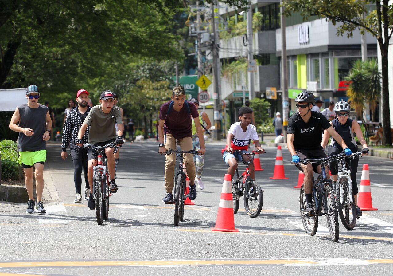 Este año, cientos de usuarios disfrutaron de la oferta de ciclovías en diferentes zonas de Medellín.