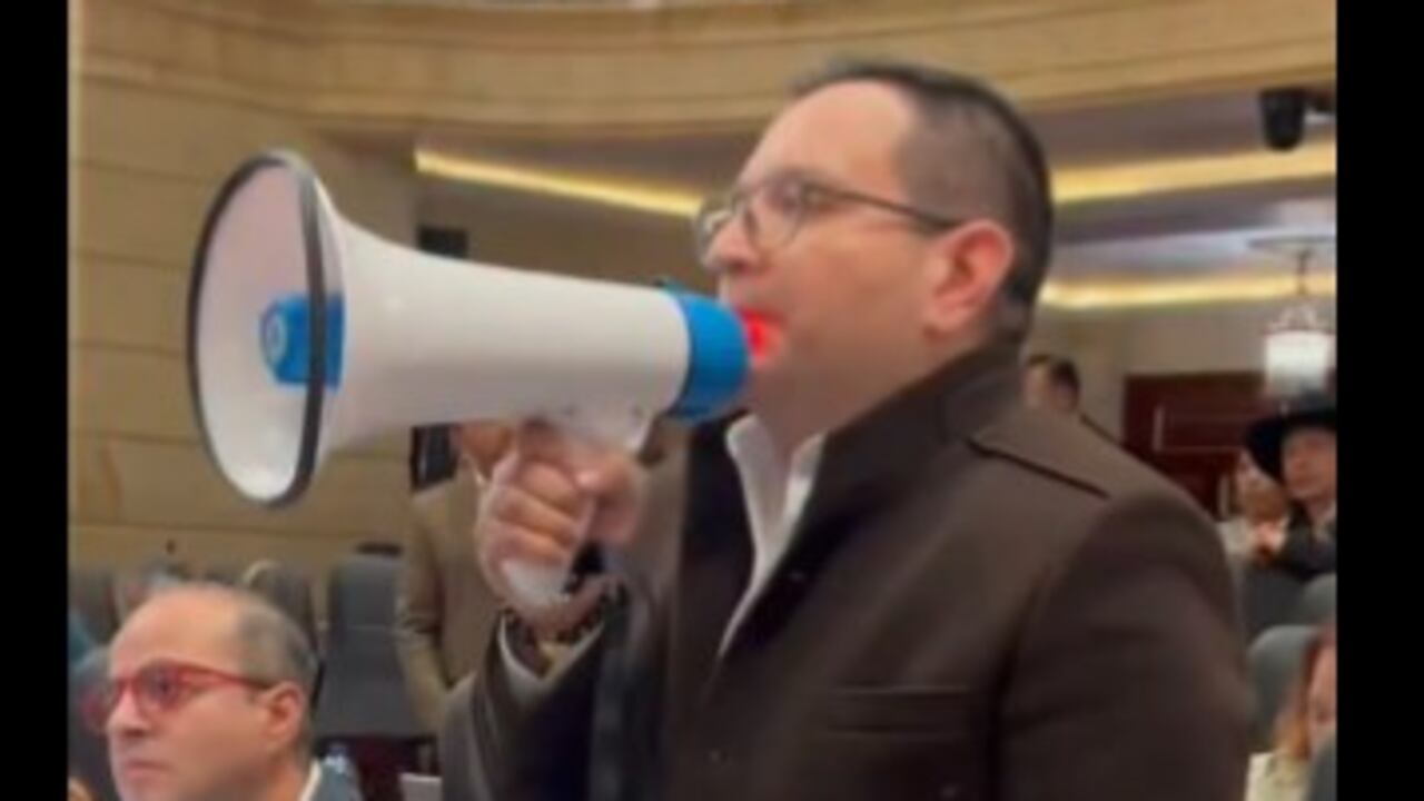 Óscar Villamizar, plenaria de la Cámara donde se debatía la reforma laboral.