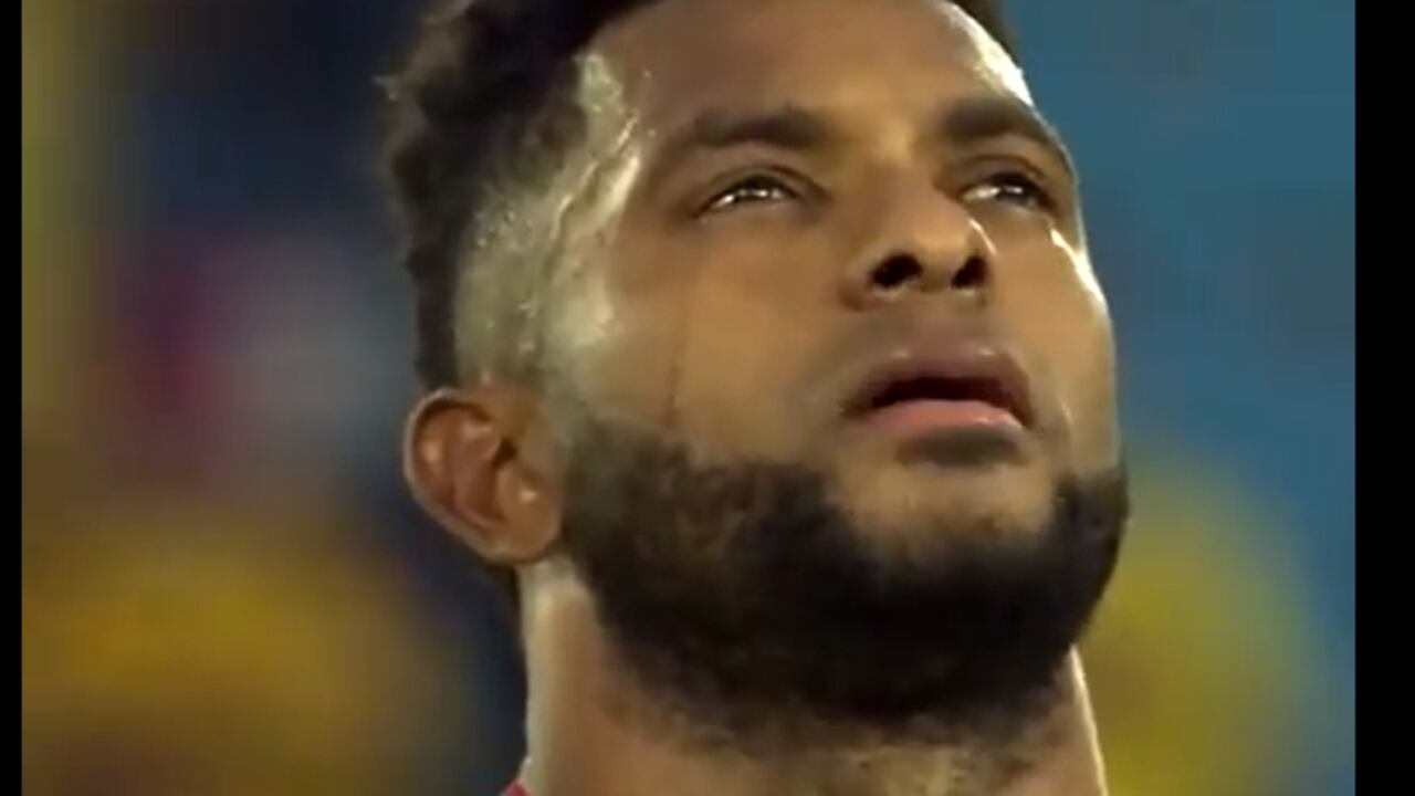 Miguel Borja en el himno de Colombia