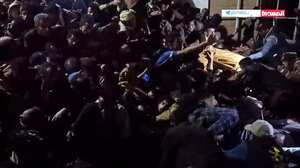 EDITORS NOTE: Graphic content / In this screengrab taken on April 20, 2023 from Al-Masirah TV video footage taken on April 19 via AFPTV, people react during a stampede at a charity distribution event in Yemen's capital Sanaa. - More than 80 people were killed and hundreds injured in a crush at a charity distribution event in war-torn Yemen on April 20, Huthi officials said, one of the deadliest stampedes in a decade. (Photo by various sources / AFP) / -----EDITORS NOTE --- RESTRICTED TO EDITORIAL USE - MANDATORY CREDIT "AFP PHOTO / AL-MASIRAH TV " - NO MARKETING - NO ADVERTISING CAMPAIGNS - DISTRIBUTED AS A SERVICE TO CLIENTS