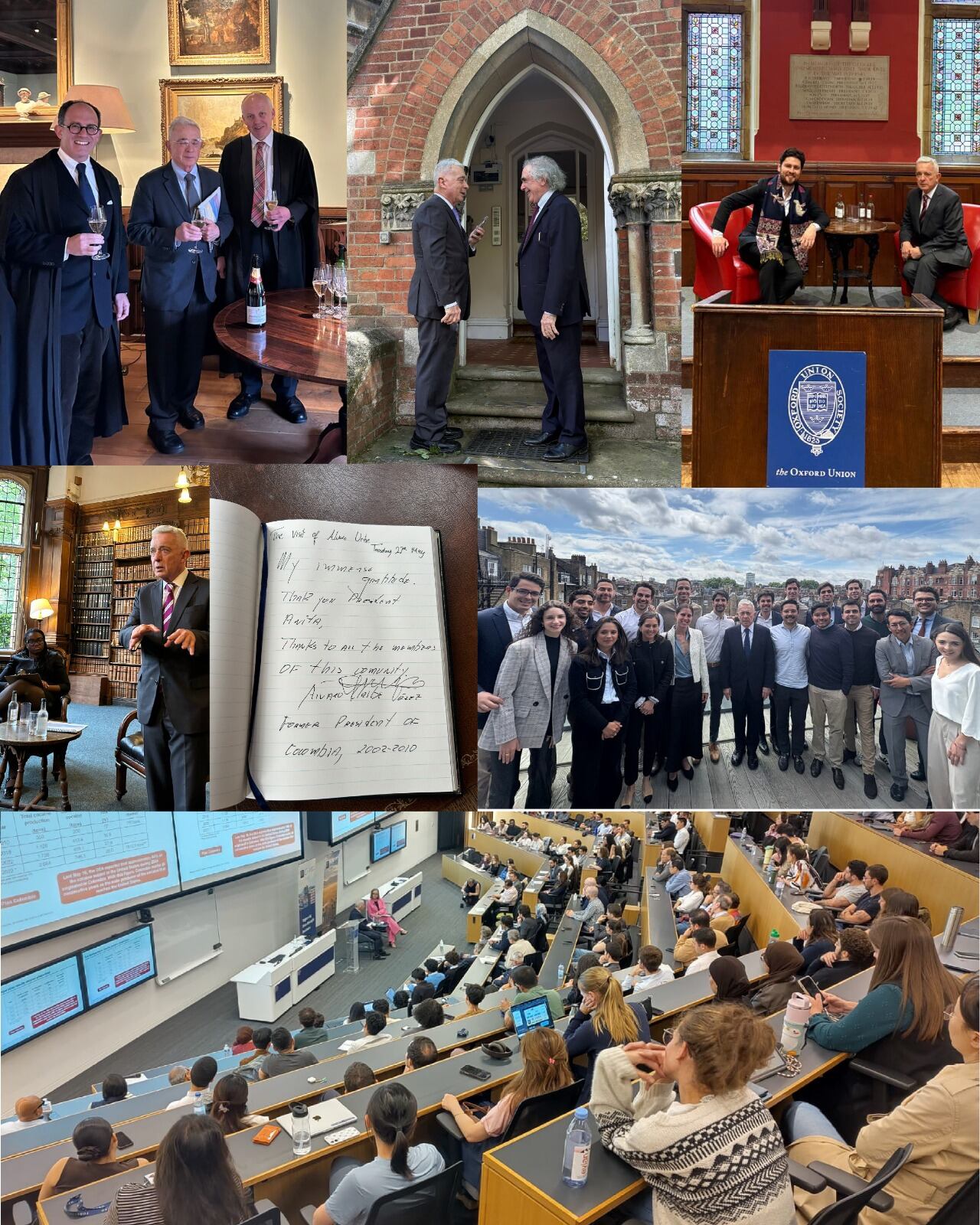 Expresdiente Álvaro Uribe adelantó una agenda en Reino Unido