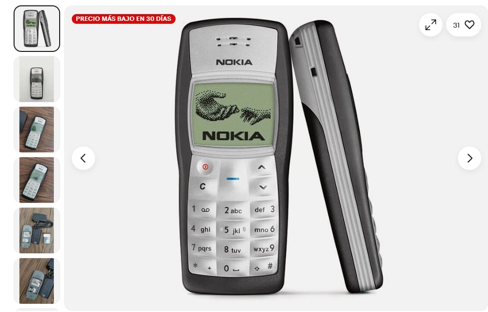 El interés por el Nokia 1100 no responde únicamente a sus características